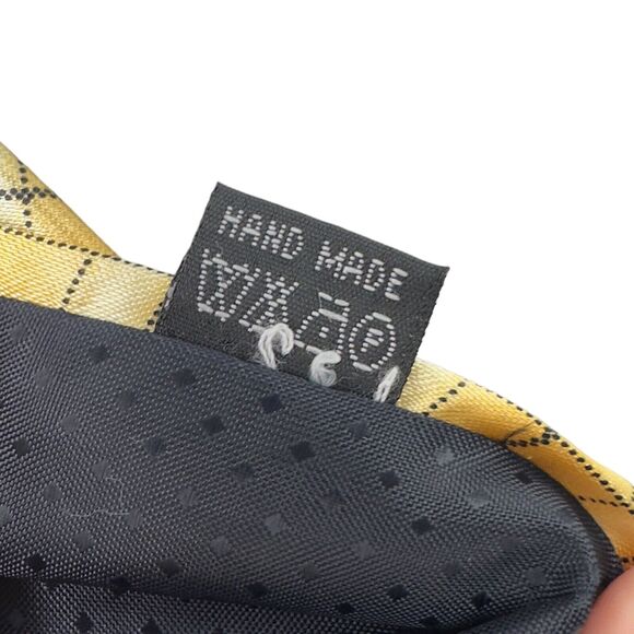 Life Style Mens Vintage Italian Dress Tie Geometric Diamond Pattern 59" 4" - Picture 8 of 11